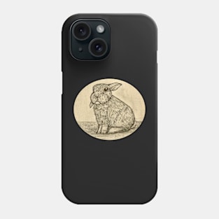 Sepia Bunny Rabbit Phone Case