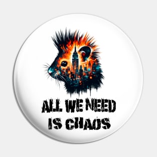Punk Hamster | Chaos Hamster | Fuck the System | Riot Hamster Pin
