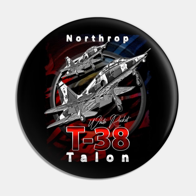 Northrop T-38 Talon Supersonic Jet Trainer Pin by aeroloversclothing