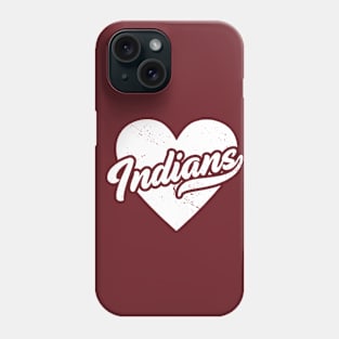 Vintage Indians School Spirit // High School Football Mascot // Go Indians Phone Case