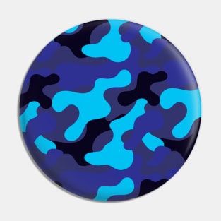 Cool Blue Camo Pin