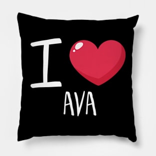 I Love Ava Pillow