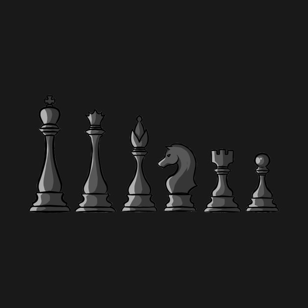Chess Pieces by fromherotozero