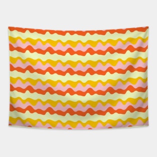 Colorful Liquid Retro Repeated Pattern Tapestry