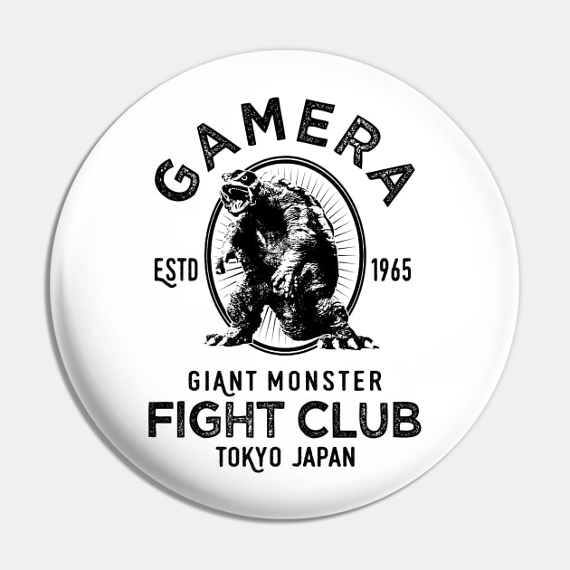 GIANT MONSTER FIGHT CLUB - Gamera Pin by KERZILLA