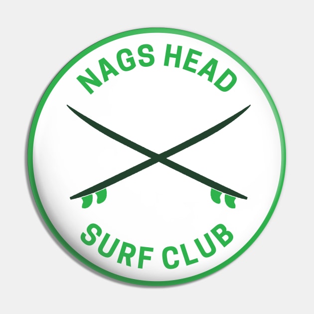 Vintage Nags Head North Carolina Surf Club Pin by fearcity