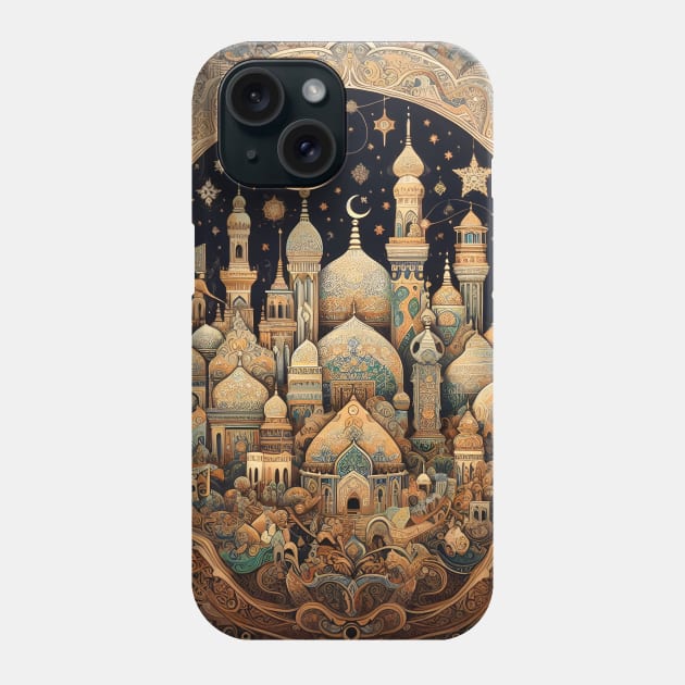 Islamic Grandeur Unveiled: Timeless Art, Floral Motifs, and Vibrant Ornaments Phone Case by insaneLEDP