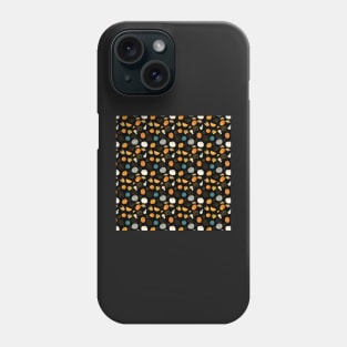 Halloween Pumpkins and Gold Leaf Pattern Phone Case