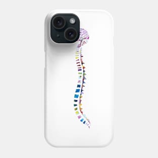 Funfetti Brain and Spine (White background) Phone Case