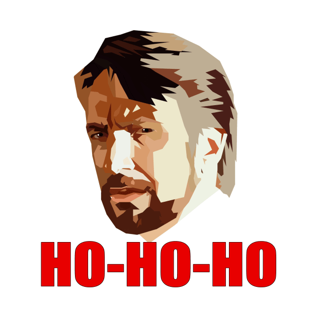 Hans Gruber. Ho Ho Ho. Christmas Design by HeardUWereDead