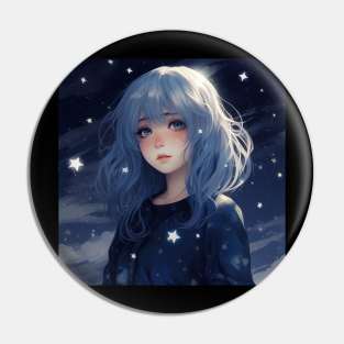 Charming Violet Night Pin