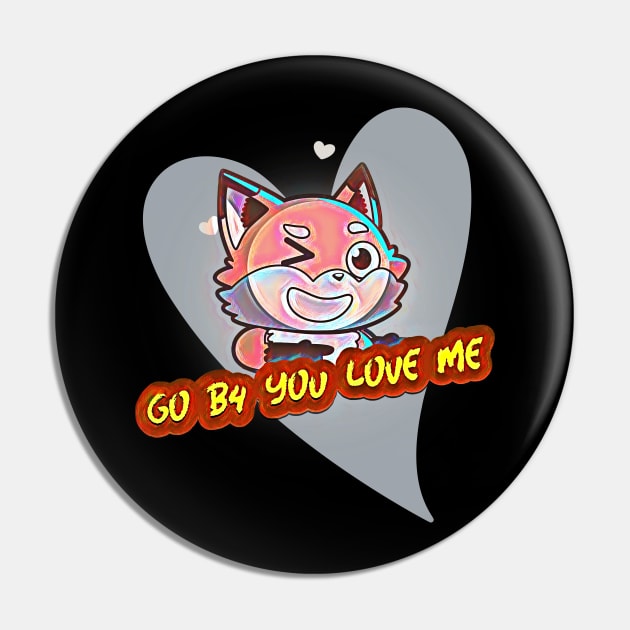 Go B4 You Love Me (cartoon cat winking inside heart) Pin by PersianFMts