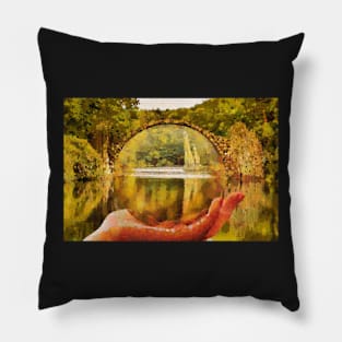 Bubble and magic bridge Pillow