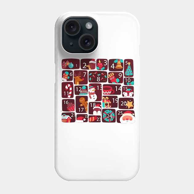 Advent Calendar Phone Case by Mako Design 