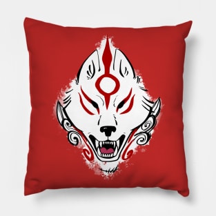 Okami Amaterasu (White Paint) Pillow