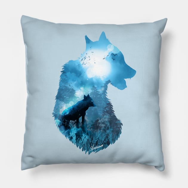 Glacial Dawn Pillow by DVerissimo