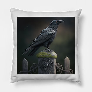 crow #005 Pillow