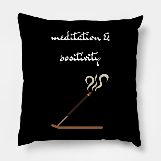 meditation & positivity Pillow by Fredonfire