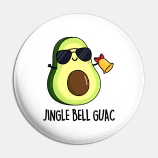 Jingle Bell Guac Funny Christmas Pun Pin