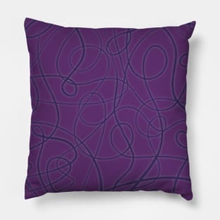 Purple Doodles Pillow