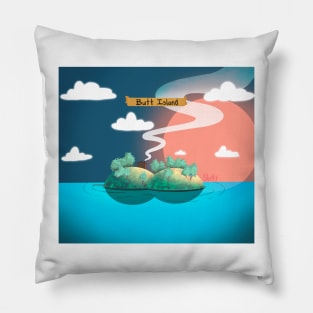 Butt Island Pillow