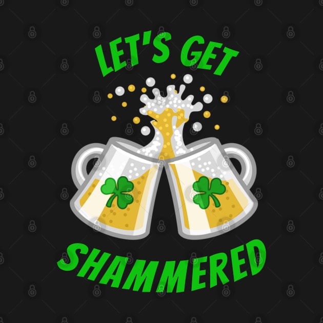 Funny Saint Patricks Day Shamrock and Beer Drinking tshirt by BansheeApps