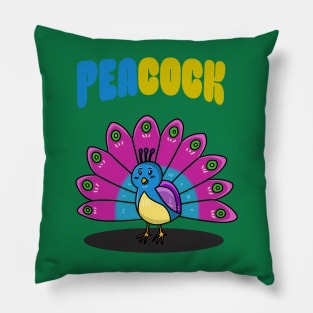 Sweet peacock Pillow