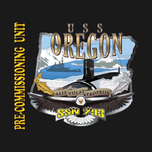 PCU Oregon SSN 792 Crest for Dark Colors by Spacestuffplus