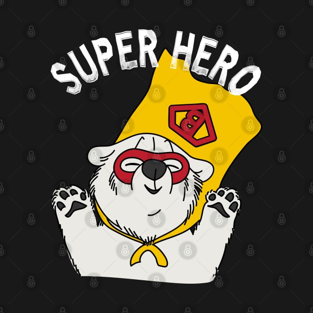 Bear Super Hero by Mako Design 