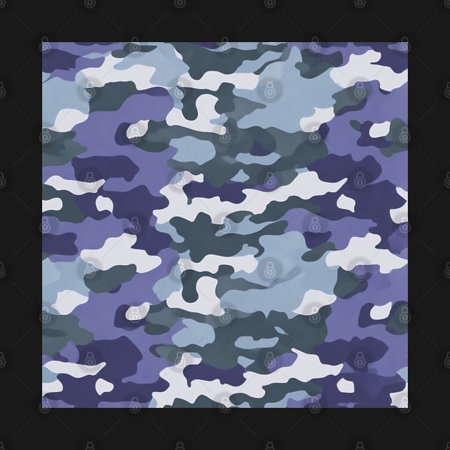 BLUE AND SOFT PURPLE CAMO DESIGN by ZARBIT