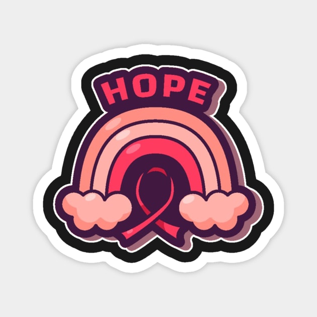 Hope- Breast cancer awareness Magnet by Misfit04