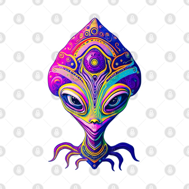 Alien Queen - Abstract Alien Female Creature by AnAzArt