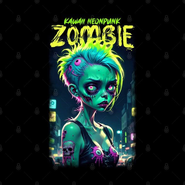 Kawaii Neonpunk Zombie by KawaiiDread