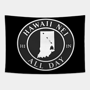 Roots Hawaii and Indiana by Hawaii Nei All Day Tapestry