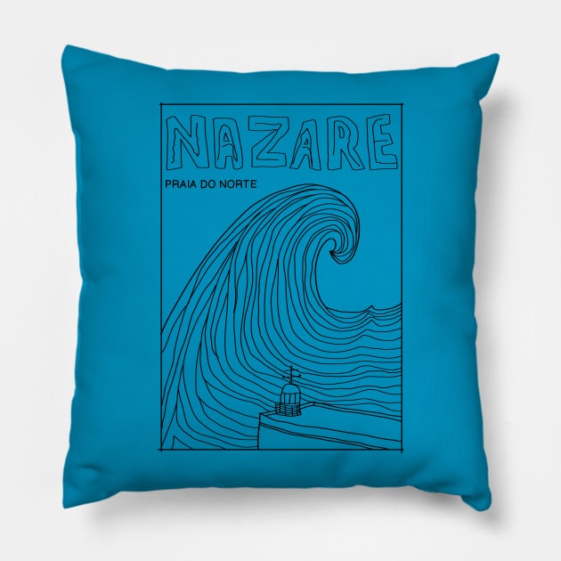 Nazare Wave Pillow by Yeaha