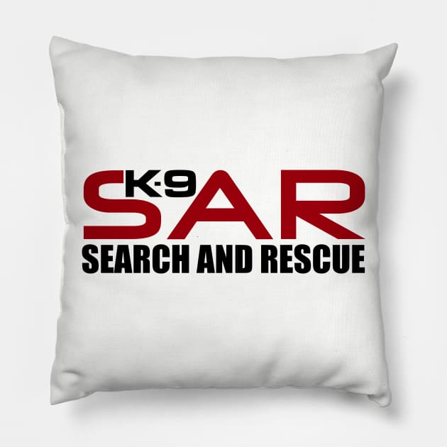 K-9 Search and Rescue Pillow by Nartissima