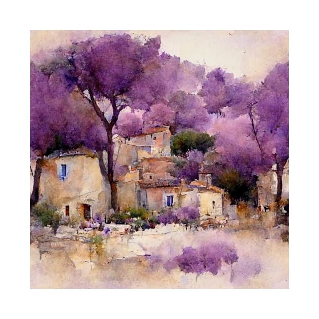 Provence watercolor by loud-silence