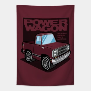 Medium Red Sunfire - Power Wagon (1980) Tapestry