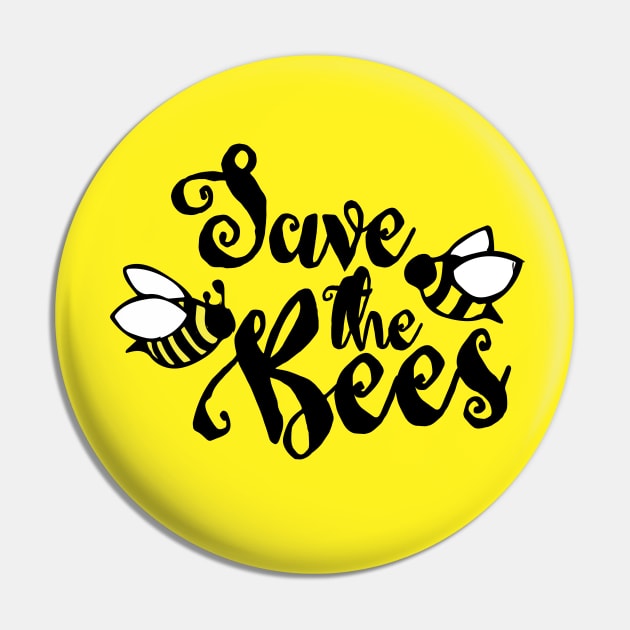 Save the Bees Pin by bubbsnugg