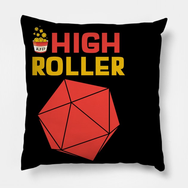 High Roller Pillow by KYFriedDice