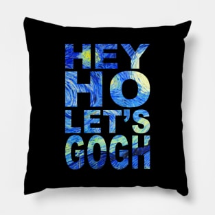 Vincent Van Gogh • Hey Ho Let's Gogh Punk Rock Ramone Pillow