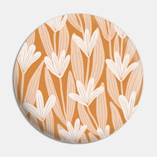 Minimalist magnolias - Warm tones Pin