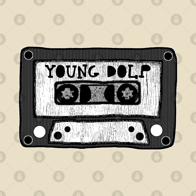 young dolph cassette black and white by kurokurosaki