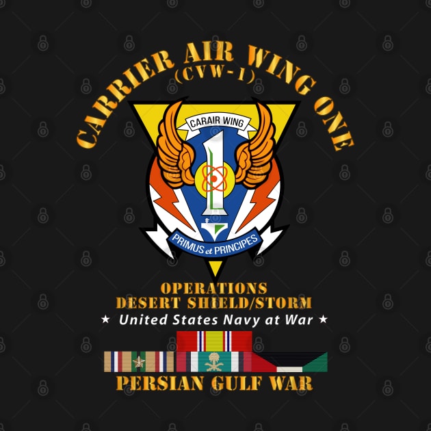 Carrier Air Wing One - Gulf War w Ship Ribbons by twix123844