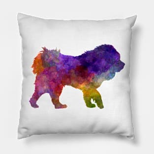 Tibetan Mastiff in watercolor Pillow