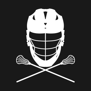 Lacrosse (LAX) Helmet and Sticks T-Shirt