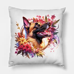 Belgian Malinois Joyful Mothers Day Dog Mom Gift Pillow