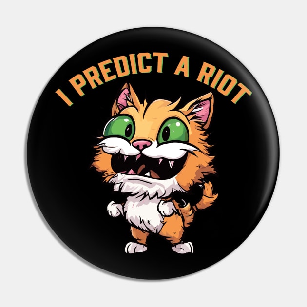 I predict a riot Pin by Kingrocker Clothing