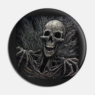 Emerging Nightmare Skeleton Smiles Pin