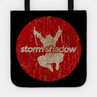 Storm Shadow - simple red circle vintage Tote